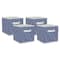DII® 11" Nonwoven Polyester Small Dots Storage Cubes, 4ct.